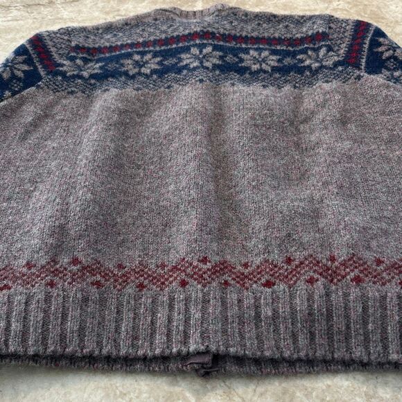 Vintage Shetland Fair Isles Cardigan Swester - Picture 7 of 10